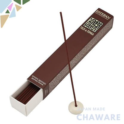 Esteban Tequetongan Stick - 40 sticks with incense holder - Made in Japan