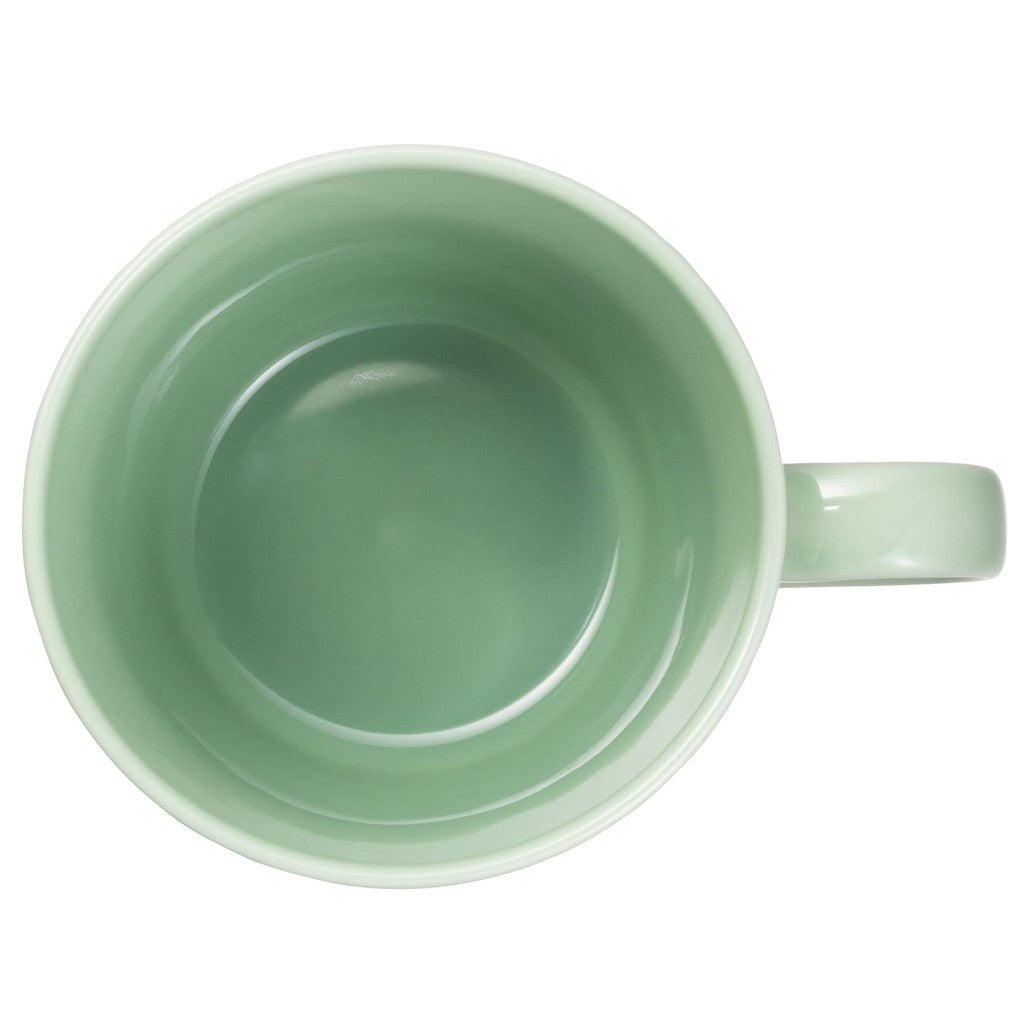 NARUMI Anna Emilia Mug 350cc Midsummer Meadow Green Floral Cute Relief Larger Size Microwave Oven Dishwasher Safe Made in Japan with Gift Box 41613-6397
