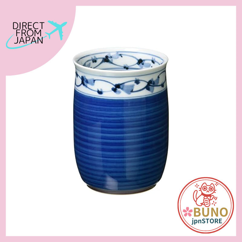 【made in japan】
Hasami porcelain teacup (large) Kikuchi pattern in blue 70871