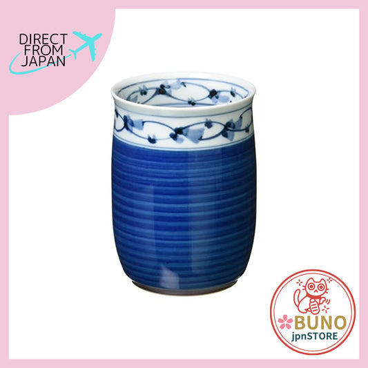 【made in japan】
Hasami porcelain teacup (large) Kikuchi pattern in blue 70871