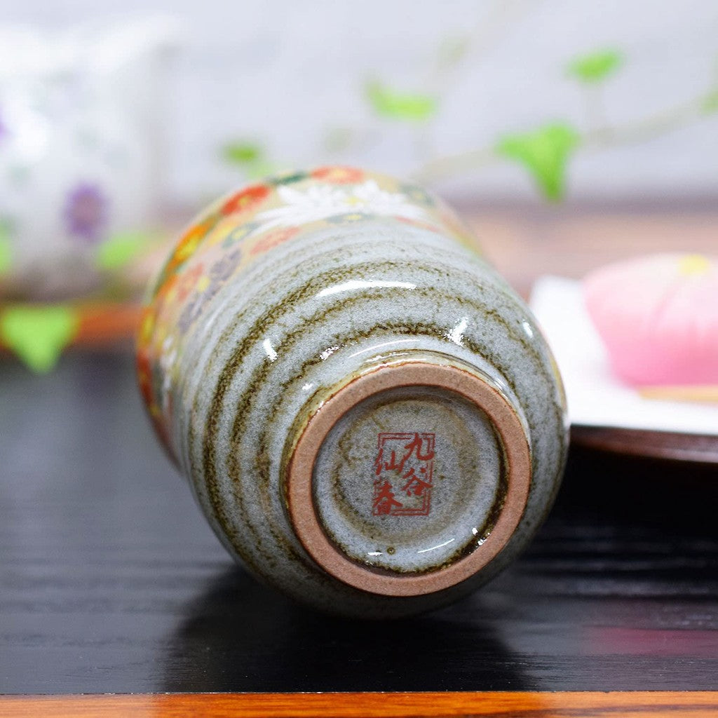 【made in japan】
Stylish Yunomi (Japanese tea cup) - Kutani ware, Honkan-kazume, ceramic, brand, Japanese tableware, made in Japan.