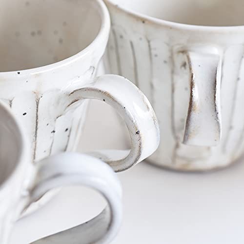 Tatara Mug Cup, Porcelain, White, with Chipped Edge, Mino Ware, 250ml, 755-09-244
