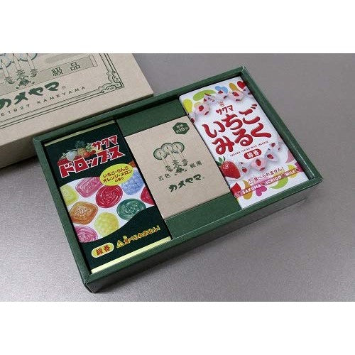 Kameyama Retro Gift B Collaboration Incense: Sakuma Confectionery Sakuma Drops & Strawberry Milk + 10-Minute Candle Incense