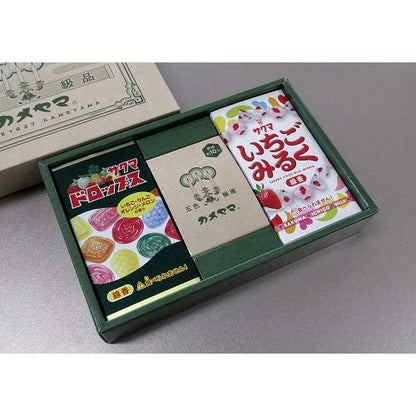 Kameyama Retro Gift B Collaboration Incense: Sakuma Confectionery Sakuma Drops & Strawberry Milk + 10-Minute Candle Incense
