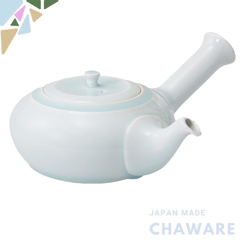 Nishikai Ceramic Hasami Pottery Teapot, Capacity approximately 300ml, Celadon Green, Model 63904.