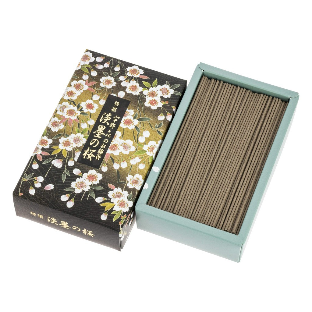 Uno Chiyo Incense, Select Light Ink Cherry Blossom, Rose Pack, Approx. 200g, Incense Sticks, Nippon Kodo, Made in Japan, Cherry Blossom Scent, Low Smoke.
