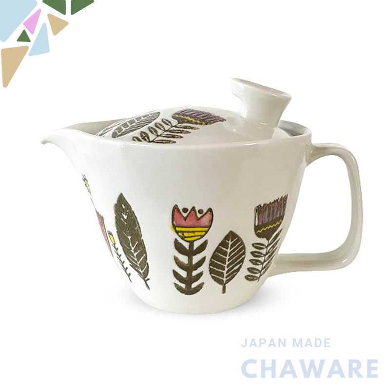 J-kitchens Teapot with Tea Strainer 240ml for 1 to 2 Persons Hasami Ware Made in Japan Native Pot S Red