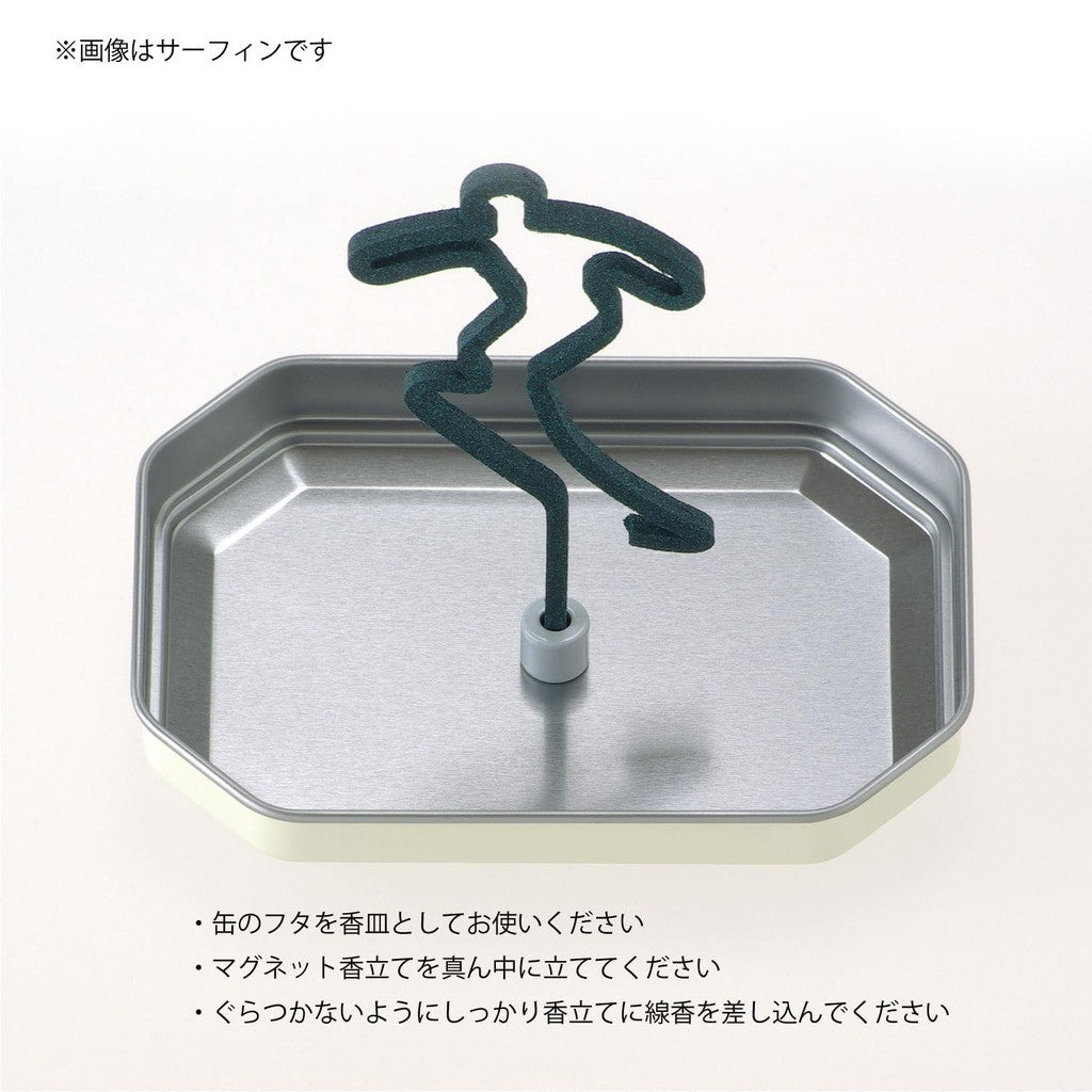 Kameyama Memories of That Day Incense Sticks for Golf, 5 Pieces, Fresh Green Leaf Fragrance, Magnetic Incense Holder, Incense.