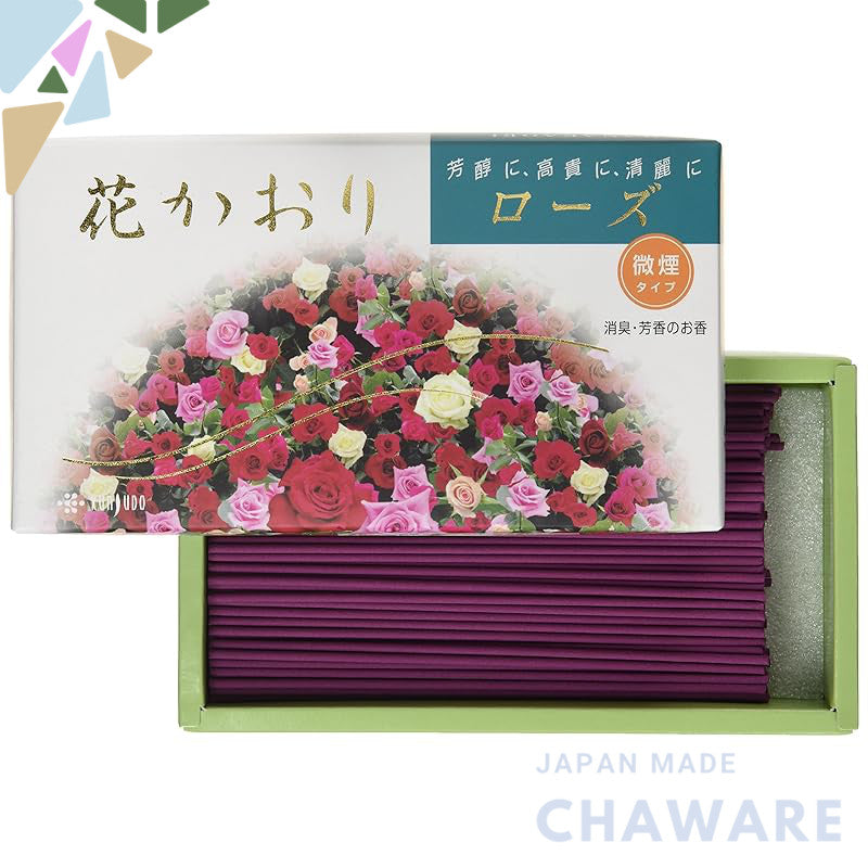 Hana Kaori Series Kaun Judo Incense Sticks Hana Kaori Rose Low Smoke #627