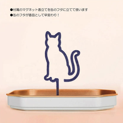 Kameyama Memories of That Day Incense Sticks for Cats, 5 pieces, with a bright floral fragrance, for pet memorials.