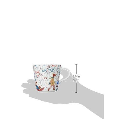 NARUMI Mug Anna Emilia Seasons Greetings 340cc Winter Scenery Cute Stylish Larger Size Gift Microwave Safe Dishwasher Safe Comes with Gift Box 51943-2923P