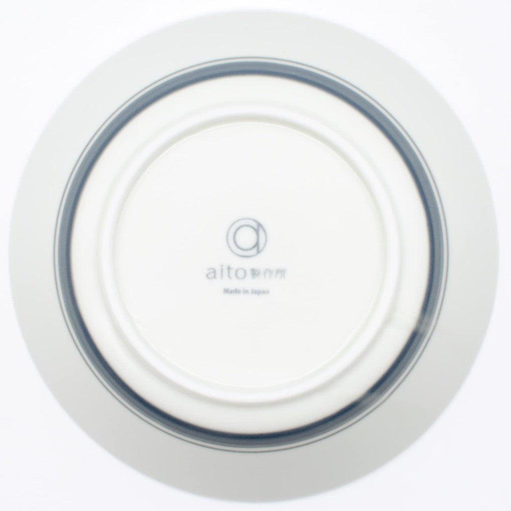 "Aito Blossom Collection - Lightweight Japanese Tableware, Navy Bowl & Grey Mug, Microwave and Dishwasher Safe"