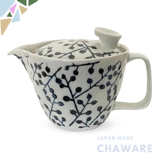 J-kitchens Coffee Dripper Pot Hasami Ware Made in Japan Tree Pattern (Silhouette)