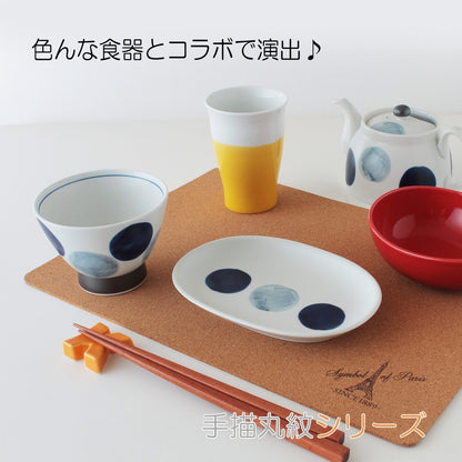 Hasami ware CtoC JAPAN Stainless Steel Teapot with Tea Strainer Hand-painted Round Pattern W17.5×D11.2×H9 (cm) 445 (cc)