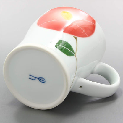 Hamato Hasami Ware Tenryu Kiln Buki Hana Lightweight Mug Red 401688 290ml