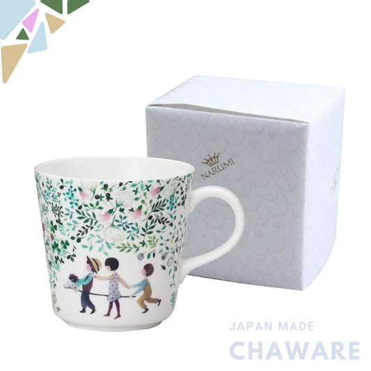 NARUMI Anna Emilia Mug 340cc - Have a nice day! Floral design, cute, larger size, perfect for Mother's Day gift, microwa