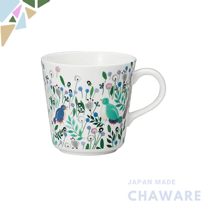 NARUMI Mug Anna Emilia 340cc Good luck Floral Pattern Cute Large Size Gift Microwave Safe Dishwasher Safe with Gift Box 