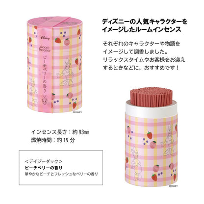Kameyama Disney Room Incense Daisy Duck Peach Berry Fragrance, approximately 90g, about 320 sticks of incense.