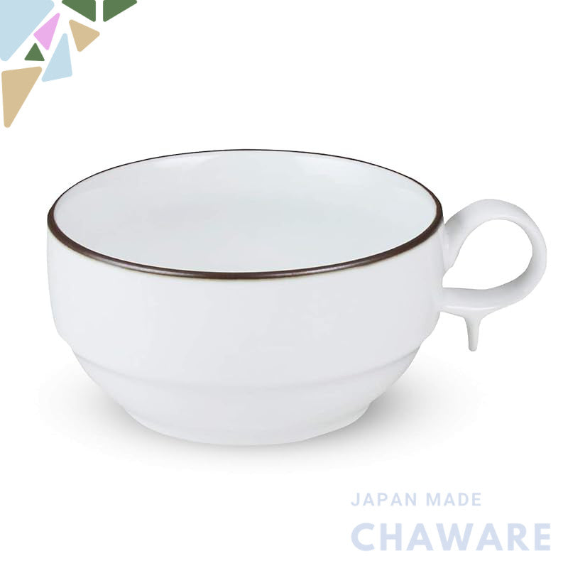 Hakusan Porcelain S-Type Small Soup Bowl, White Matte (Approx.) φ10.5×5.5cm 300ml S-type SOUP BOWL, Hasami Ware, Made in