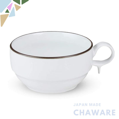 Hakusan Porcelain S-Type Small Soup Bowl, White Matte (Approx.) φ10.5×5.5cm 300ml S-type SOUP BOWL, Hasami Ware, Made in