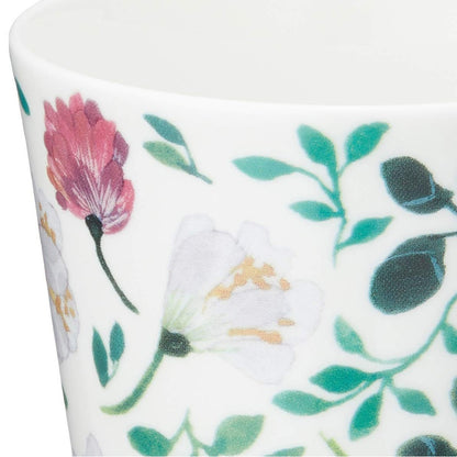 NARUMI Mug Anna Emilia Grandmother's Bouquet 340cc Green Floral Clover Crocus Cute Large Mother's Day Gift Microwave Safe Dishwasher Safe Comes with Gift Box Wrapped 51857-2923PAZ