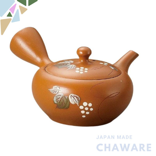 J-kitchens Teapot Ceramic One-Person Japanese Made Chic Stylish Easy to Use 230cc (Deep Steaming / Refreshing Mesh)