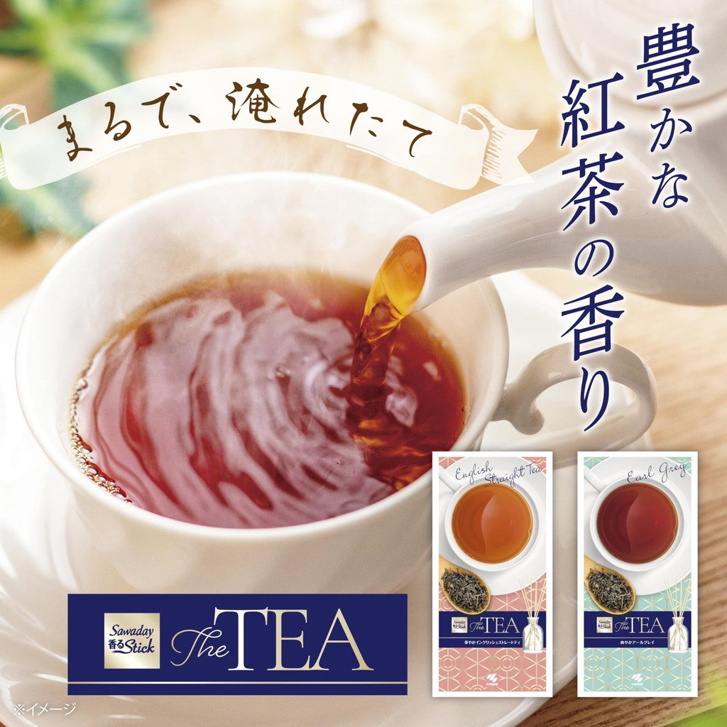 Scented Stick "Sawasdee" [Room Air Freshener with Tea Aroma] The TEA Elegant Straight Tea Refill 70ml ×1 [Kobayashi Pharmaceutical] Air Freshener for Rooms [A Diffuser that Enhances Your Room or Entrance] Room Fragrance, Fragrance Diffuser, Reed Diffuser