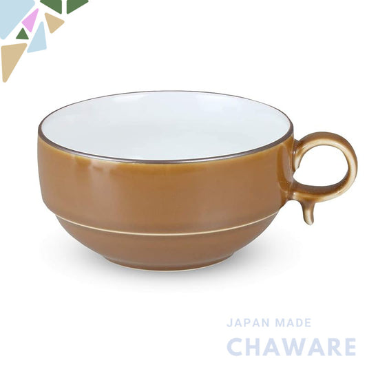 Hakusan Porcelain S-type Soup Bowl Large Brown Matte (Approx.) φ12×6cm 450ml S-type SOUP BOWL Hasami Ware Made in Japan