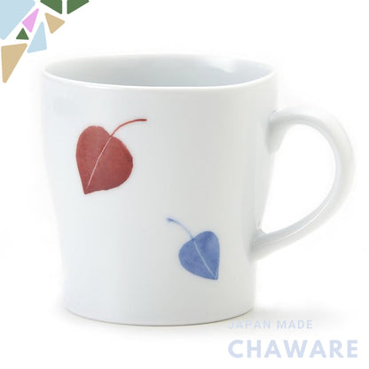 Hasami Ware CtoC JAPAN Light Mag Cup Leaf W12×D9×H9 (cm) 385 (cc) Red