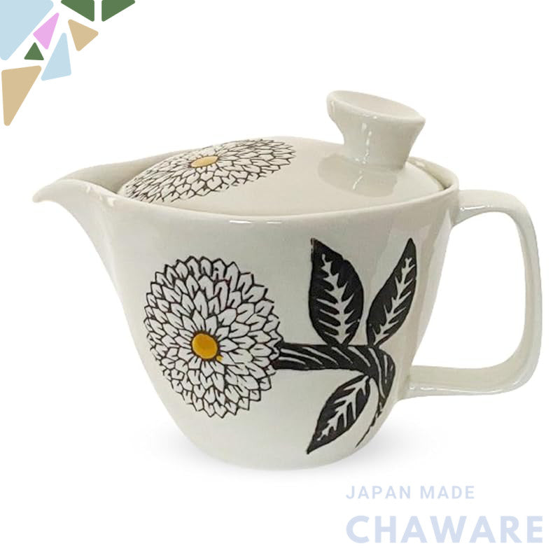 J-kitchens Coffee Dripper Pot Hasami Ware Made in Japan Dishwasher Safe Dahlia (Brown)