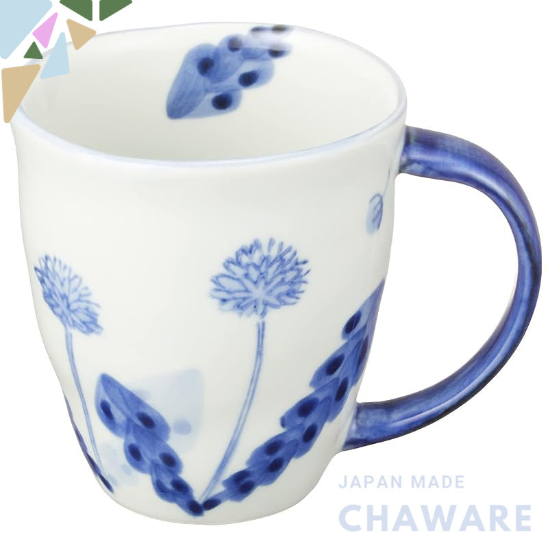 Hasami Porcelain Mug Cup Large 280ml Dandelion Wayan Kiln Made in Japan 182617