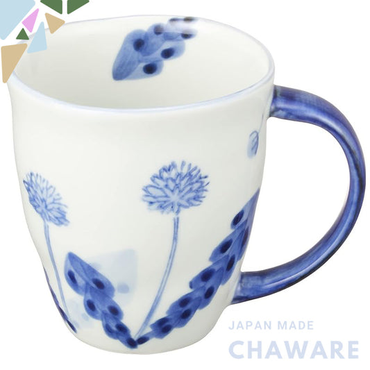 Hasami Porcelain Mug Cup Large 280ml Dandelion Wayan Kiln Made in Japan 182617