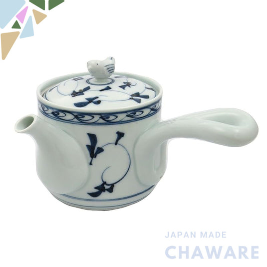 Hasami Ware Issei Porcelain Lightweight Fuwari Chidori Lightweight Teapot Pot Large Size, Approx. Width 18 × Depth 15 × 