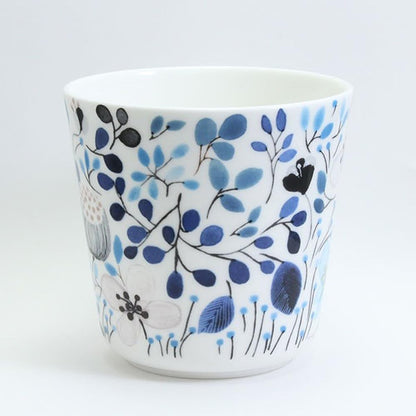 NARUMI Mug Anna Emilia 340cc Frost Blue Floral Pattern Cute Large Size Winter Scene Mother's Day Gift Microwave Safe Dishwasher Safe Gift Box Included Wrapped 52189-2923PAZ