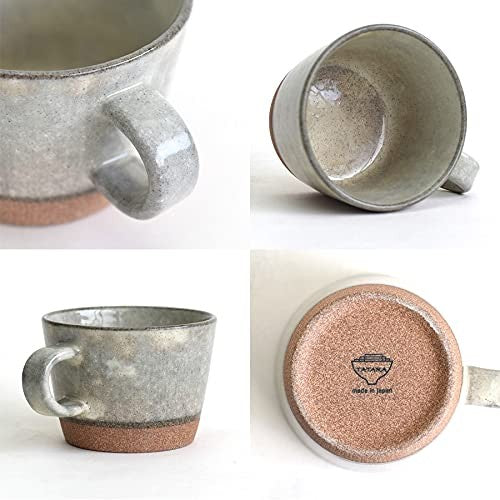 Tatara Mug Pair Set (2 Pieces) in Gift Box, Gift, Mino Ware, Microwave & Dishwasher Safe, 350ml, Wide Mouth, Red Clay, Glazed Finish, Made in Japan, 020411