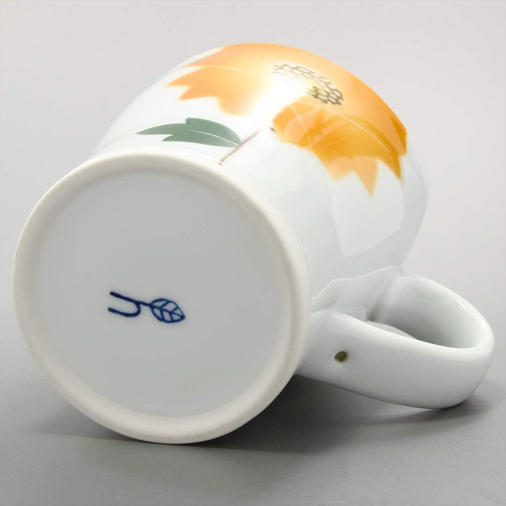 Hamato Hasami Ware Tenryu Kiln Buki Hana Lightweight Mug Yellow 401701 290ml