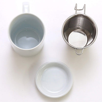 Saikai Toki White 250ml Ceramic Mug - Hasami Ware