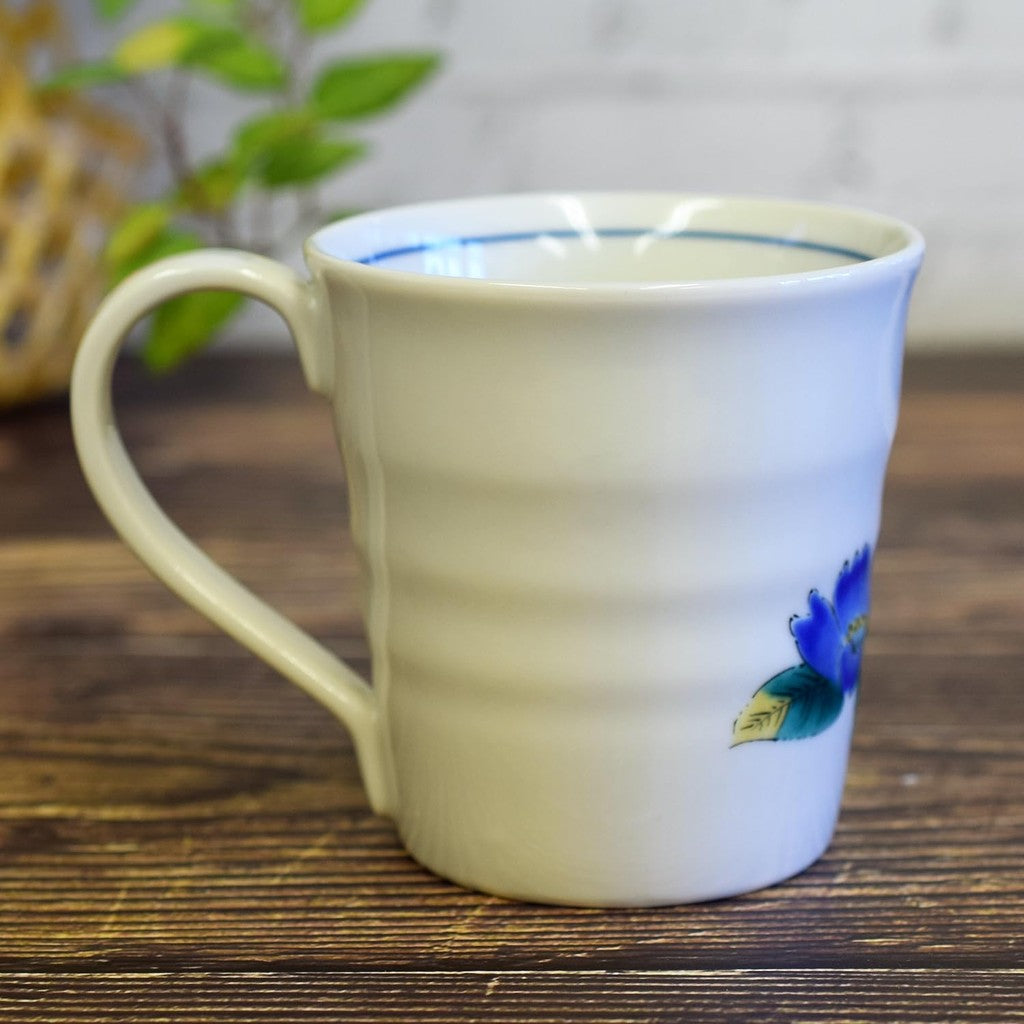 Stylish Mug Tableware Kutani Porcelain Mug Camellia Ceramic High-Quality Brand Made in Japan