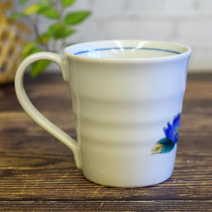 Stylish Mug Tableware Kutani Porcelain Mug Camellia Ceramic High-Quality Brand Made in Japan
