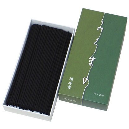 Kyoto-based Kyuudo Incense "Mikuma," paper box, assorted pack, approximately 100g, 14cm.