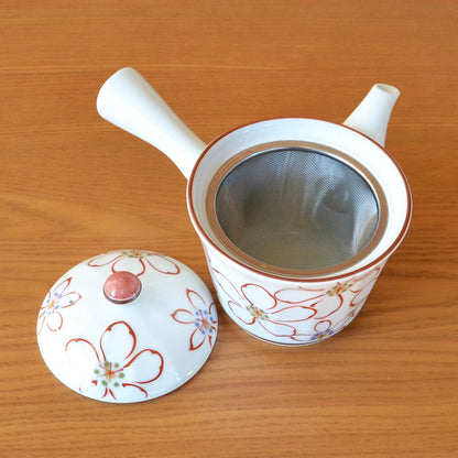 Stylish Teapot with Strainer, Made in Japan, Arita Ware, Hasami Ware, Ayaka U Teapot, 350ml, Stainless Steel