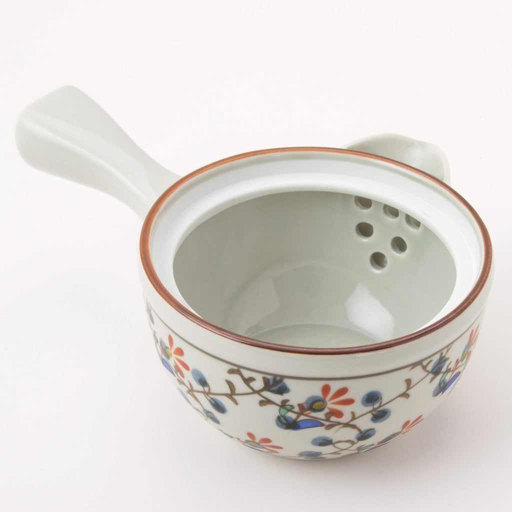 Nishikai Toki Hasami Ware Su雀口中急須 (medium teapot) Kinsouka pattern 66390
