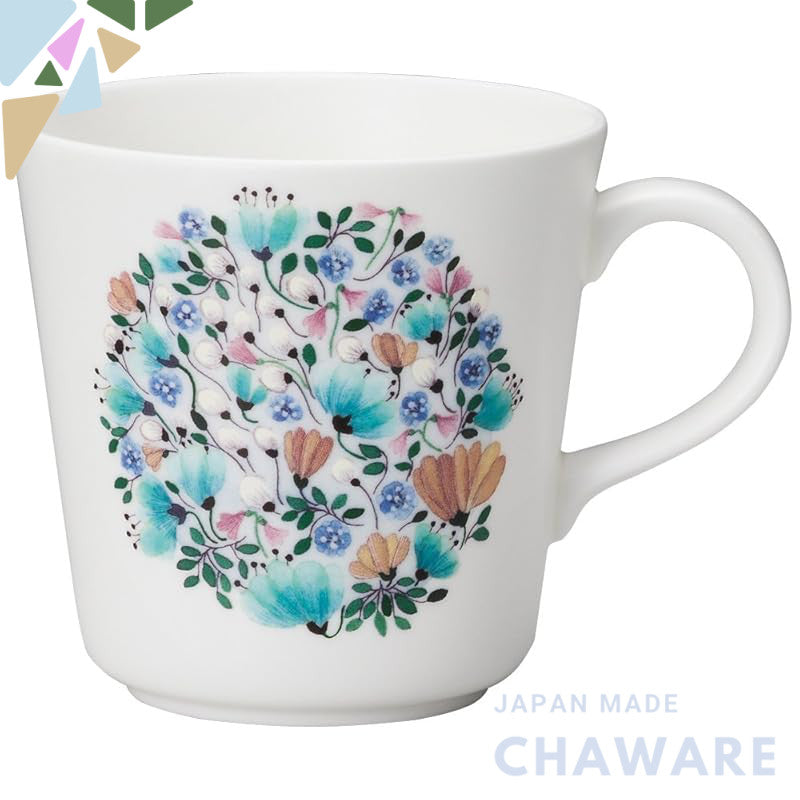 NARUMI Mug Anna Emilia Congratulations 340cc Floral Design Cute Gift Microwave Safe Dishwasher Safe 51947-2923P