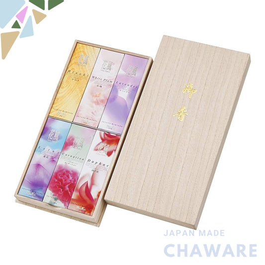 Nippon Kodo Hanakaze Gift Set in a Paulownia Box - 6 Types