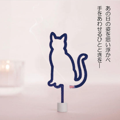 Kameyama Memories of That Day Incense Sticks for Cats, 5 pieces, with a bright floral fragrance, for pet memorials.