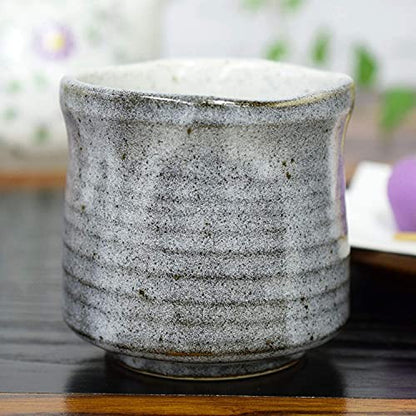 Stylish Yunomi (Japanese Tea Cup) - Kutani Ware, Sunlit Yunomi Chawan, Ceramic, Brand, Japanese Tableware, Made in Japan.
