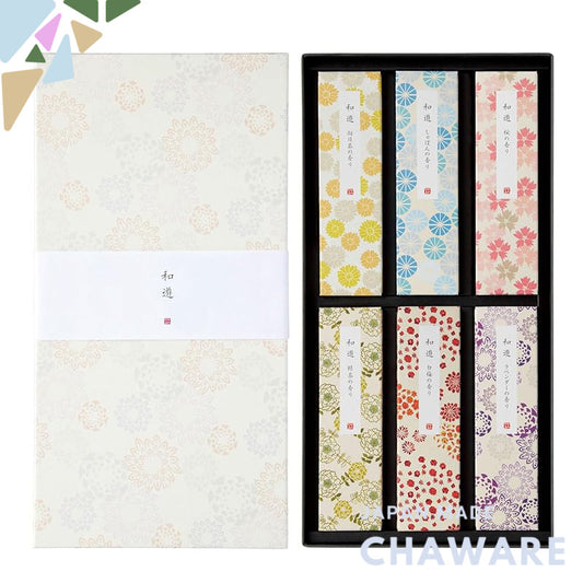 Kameyama Gift Set of Japanese Incense - Assorted 6 Types for Gifts and Presenting
