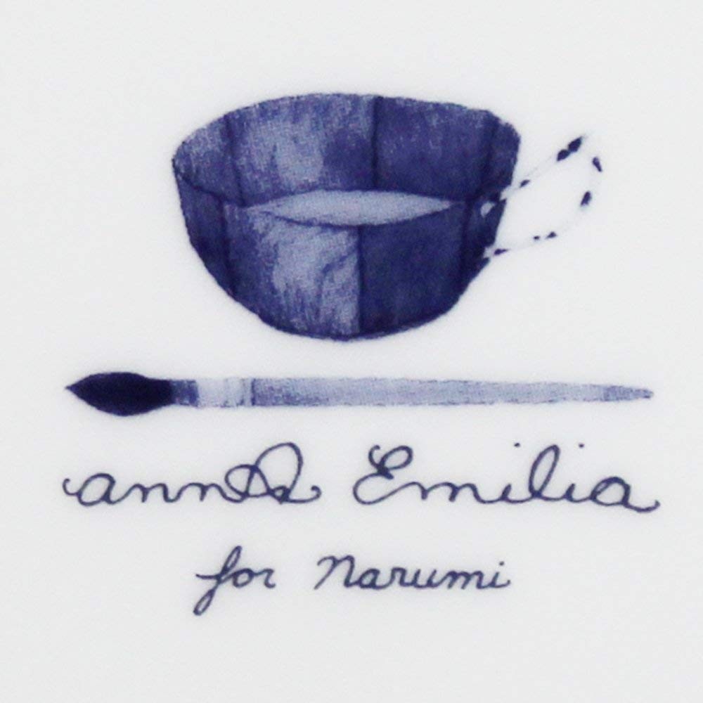 NARUMI Mug Anna Emilia 340cc Frost Blue Floral Pattern Cute Large Winter Scenery Microwave Safe Dishwasher Safe Gift Box Included 52189-2923P