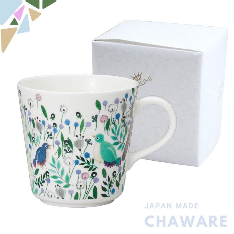 NARUMI Mug Anna Emilia 340cc Good Luck Floral Pattern Cute Large Size Wedding Gift Mother's Day Present Microwave Safe D