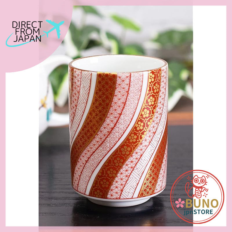 【made in japan】
Waza no Kura Stylish Kutani Porcelain High-Quality Tea Cup with Kinrande Pattern Ceramic Japanese Tablew